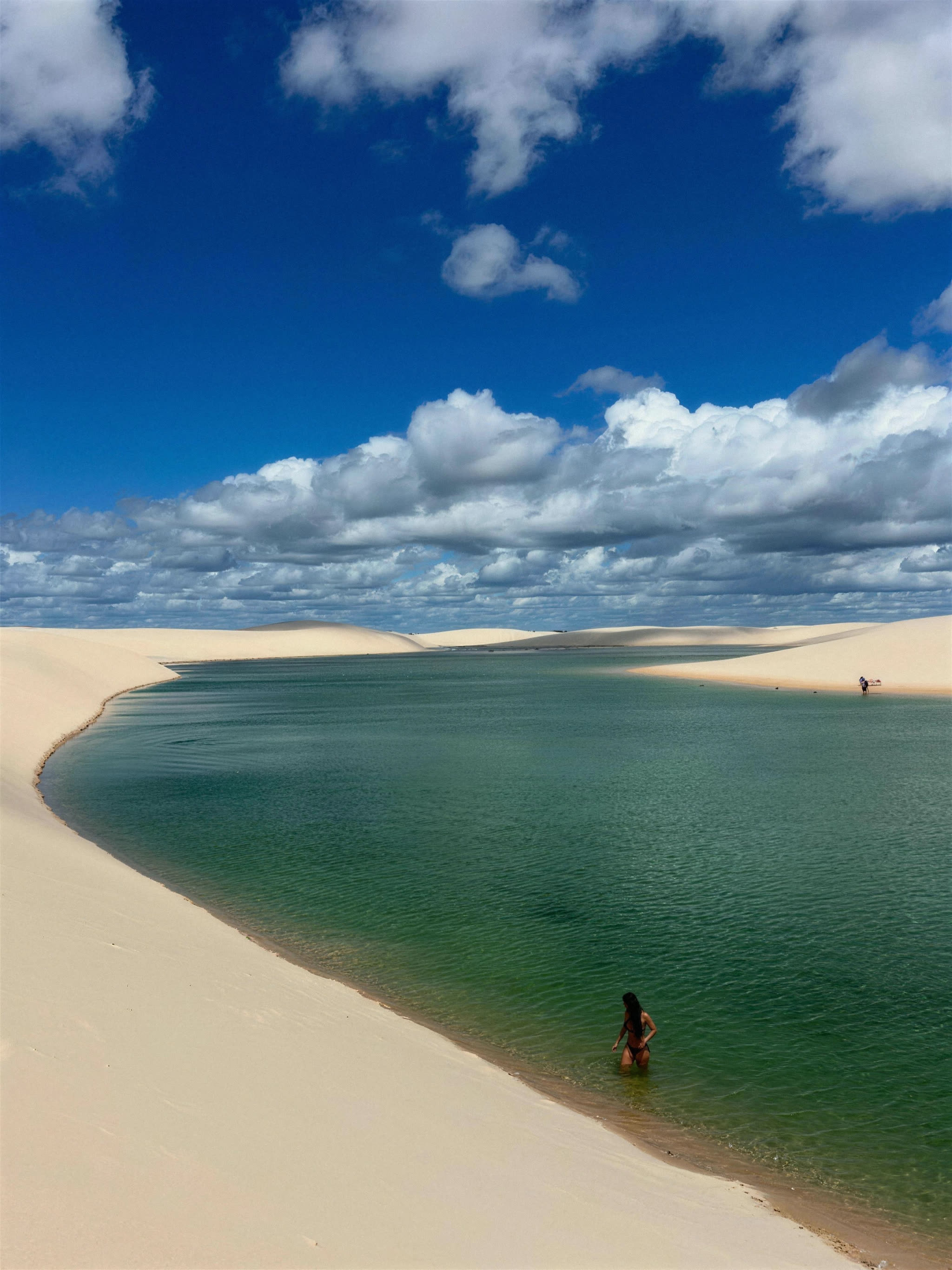 Endless dune field with lagoons